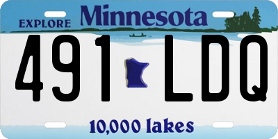 MN license plate 491LDQ