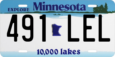 MN license plate 491LEL