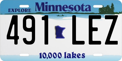 MN license plate 491LEZ