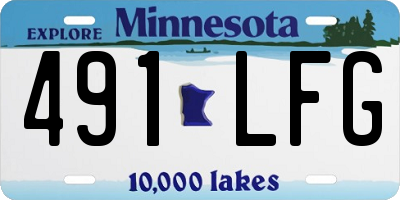 MN license plate 491LFG