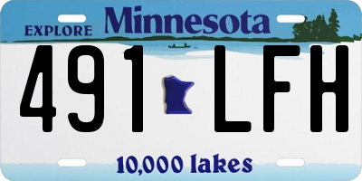 MN license plate 491LFH