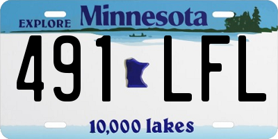 MN license plate 491LFL