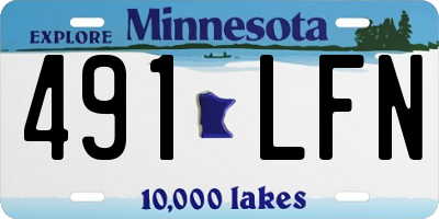 MN license plate 491LFN