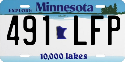 MN license plate 491LFP