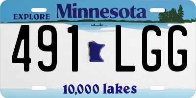 MN license plate 491LGG