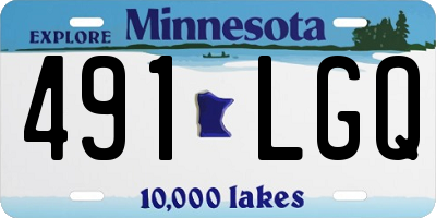 MN license plate 491LGQ