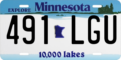 MN license plate 491LGU