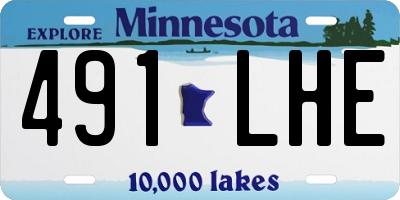 MN license plate 491LHE