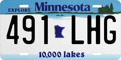 MN license plate 491LHG