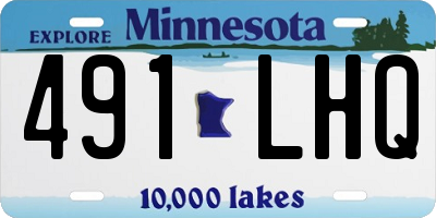 MN license plate 491LHQ