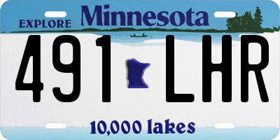 MN license plate 491LHR
