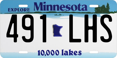 MN license plate 491LHS