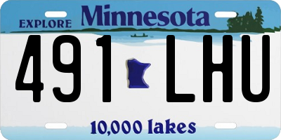 MN license plate 491LHU