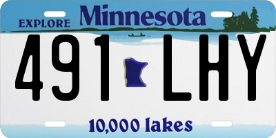 MN license plate 491LHY