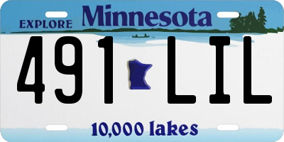MN license plate 491LIL