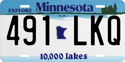 MN license plate 491LKQ