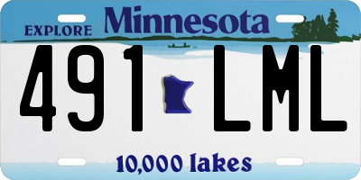 MN license plate 491LML