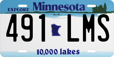 MN license plate 491LMS