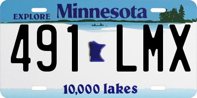 MN license plate 491LMX