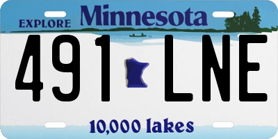 MN license plate 491LNE