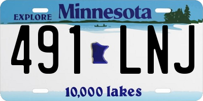 MN license plate 491LNJ
