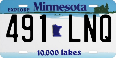MN license plate 491LNQ