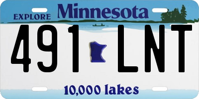 MN license plate 491LNT