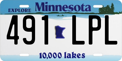 MN license plate 491LPL