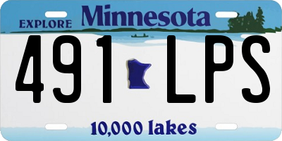 MN license plate 491LPS