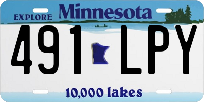 MN license plate 491LPY