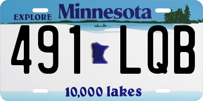 MN license plate 491LQB