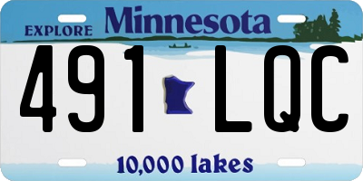 MN license plate 491LQC
