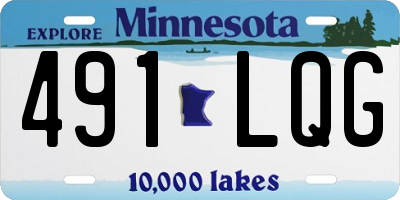 MN license plate 491LQG