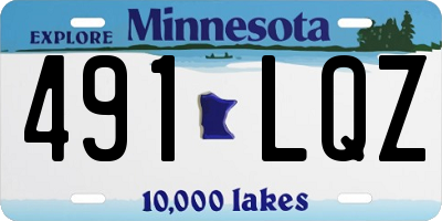 MN license plate 491LQZ