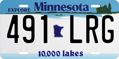 MN license plate 491LRG