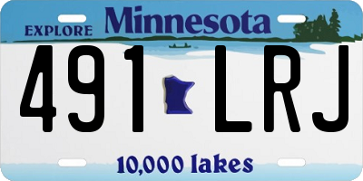 MN license plate 491LRJ