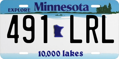 MN license plate 491LRL