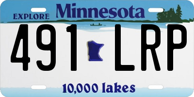 MN license plate 491LRP