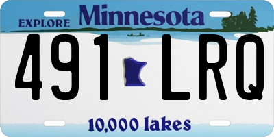 MN license plate 491LRQ