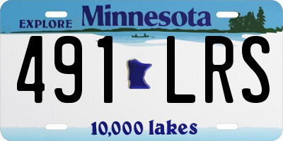 MN license plate 491LRS