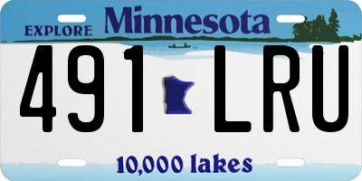 MN license plate 491LRU