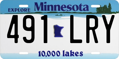 MN license plate 491LRY