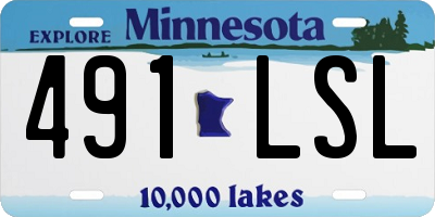 MN license plate 491LSL