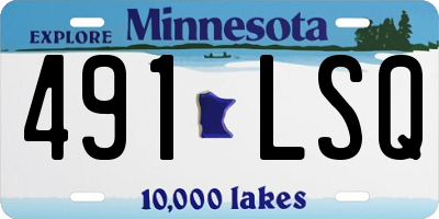 MN license plate 491LSQ