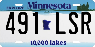 MN license plate 491LSR