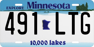 MN license plate 491LTG