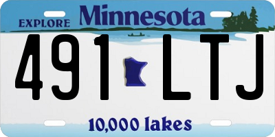 MN license plate 491LTJ