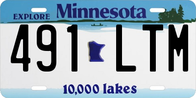 MN license plate 491LTM