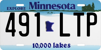 MN license plate 491LTP