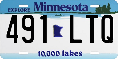 MN license plate 491LTQ